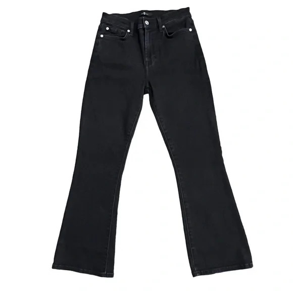 7 For All Mankind Mid Rise Kick Flare Jeans - Picture 1 of 7